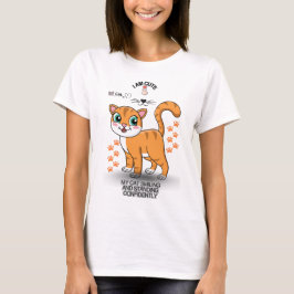 Camiseta fofa para amantes de gatos