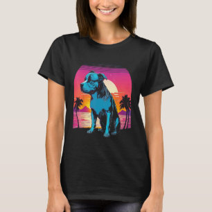 Camiseta Fofinho American Pit Bull Terrier Retro Estilo Ano