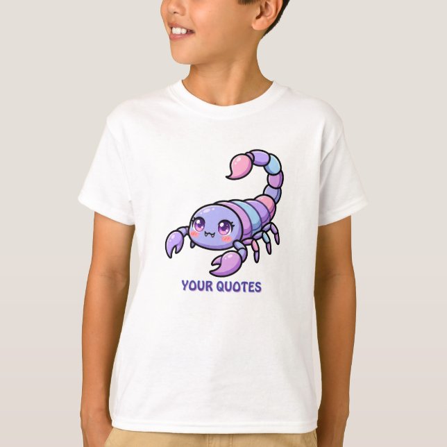 Camiseta Fofinho Chibi Escorpião Zodíaco (Frente)