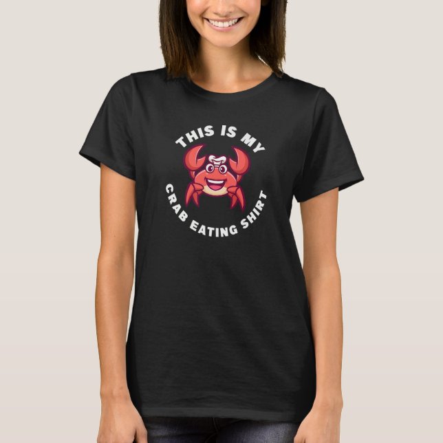 Camiseta Fofinho, este é meu caranguejo comendo (Frente)