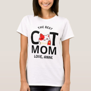 Camiseta fofinho gato-Dia de os namorados, mãe personaliza