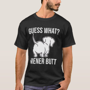 Camiseta Fofo Adivinhe O Que Dachshund Bunda Cachorro Salsi