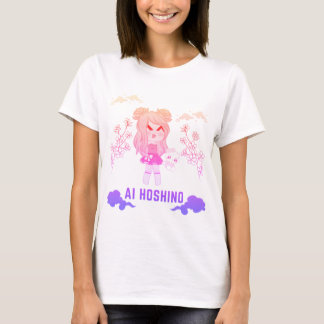 Camiseta fofo anime design ai hoshino