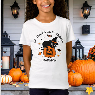 Camiseta Fofo Assustador Halloween Preto e Laranja