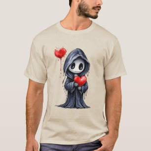 Camiseta Fofo Ceifador Gótico com Coração – Amor A