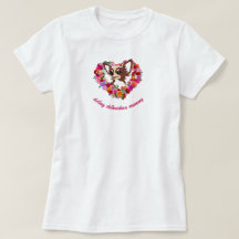 fofo chihuahua mãezinha rosas amor coração