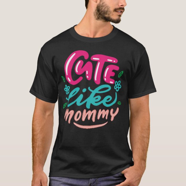 Camiseta fofo como mamãe (Frente)