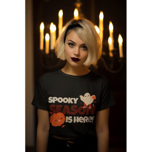 Camiseta Fofo de Bona, Ghost e Pumpkin Halloween