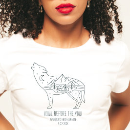 Camiseta Fofo de Festa de solteira de acampamento personali