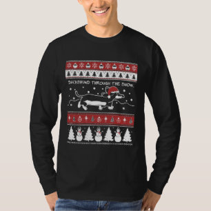 Camiseta Fofo De Natal Feio Através Da Neve