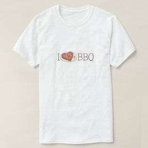 Camiseta Fofo "Eu Amo CHURRASCO", Fanfarrão de Carne