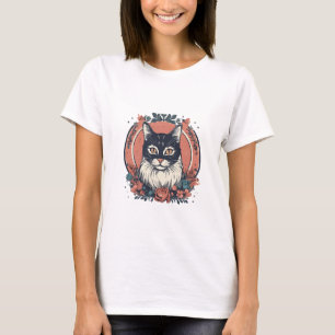 Camiseta fofo gata amante arte design comprar agora