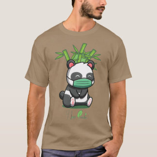 Camiseta fofo panda eu adoro panda clássico