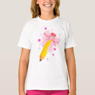 Camiseta Fofo Volta às Aulas - Lápis e Laço Escola