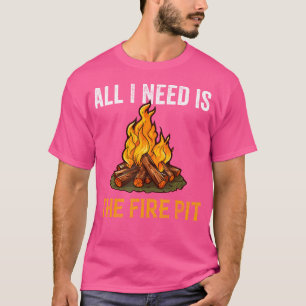 Camiseta Fogão a Lenha Fogueira Fogueira Amante Para Mulher