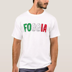 Camiseta Foggia Itália, eu amo Foggia