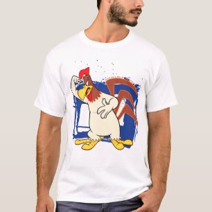 Camiseta Foghorn aponta para a cabeça