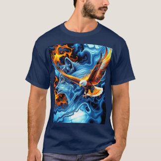 Camiseta Fogo & Águia de Gelo & Lobo