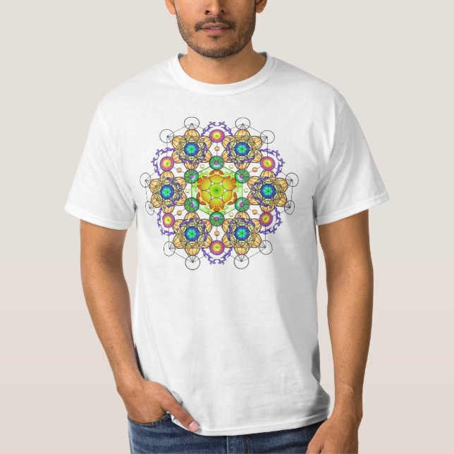 Camiseta Fogo da mandala 2 da criação (Frente)