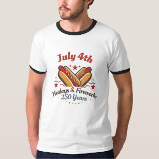 Camiseta Fogo de Artifício e Cachorros Quentes 4 d
