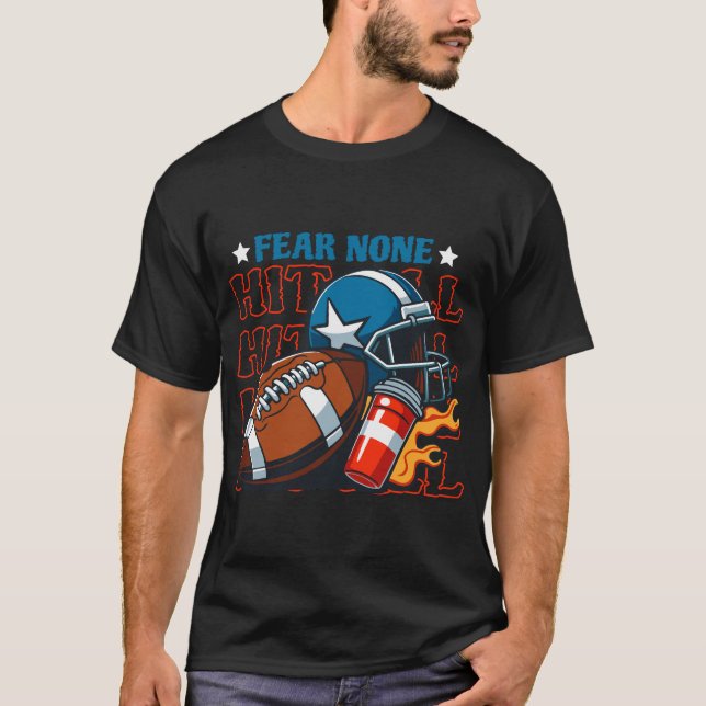 Camiseta Fogo de Capacete de Futebol Burst (Frente)