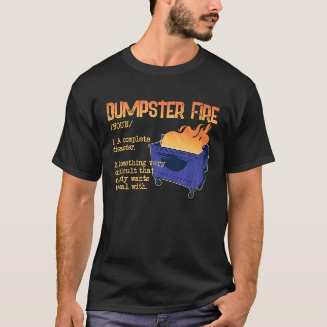 Camiseta Fogo de Dumpster para Ventilador de Dumpster e Def (Frente)