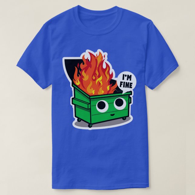 Camiseta Fogo de lixão giro (Frente do Design)