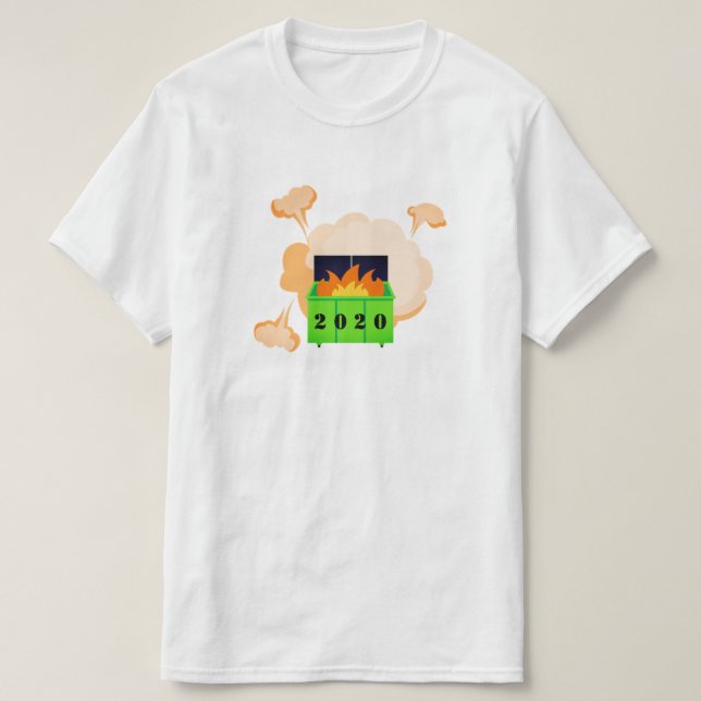 Camiseta Fogo de lixeira personalizável 2020 (Frente do Design)