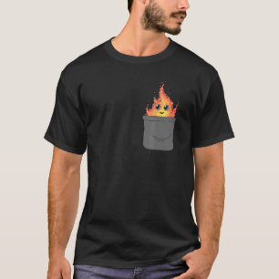 Camiseta Fogo Demônio No Halloween De Arte Que Queima A Que