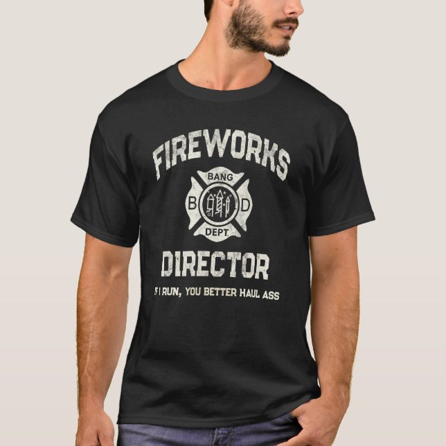 Camiseta FOGO DIRETOR Pyro Técnico Bombeiro Ame (Frente)