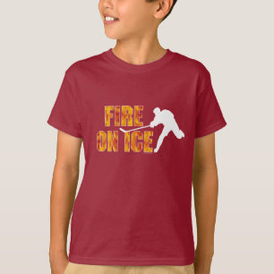 Camiseta Fogo do hóquei no gelo