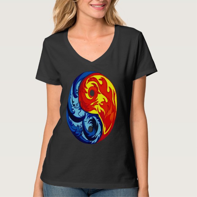 Camiseta Fogo e Gelo Yin Yang (Frente)