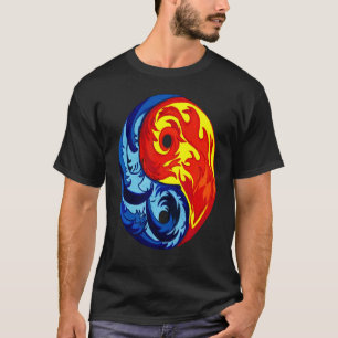 Camiseta Fogo e Gelo Yin Yang