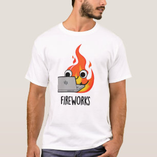 Camiseta Fogo Engraçado Fogo Fogo