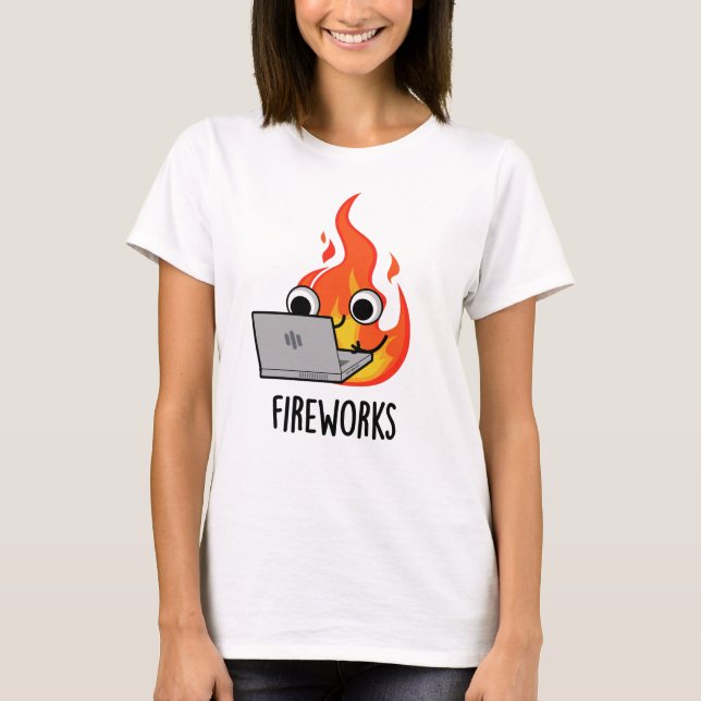 Camiseta Fogo Engraçado Fogo Fogo (Frente)