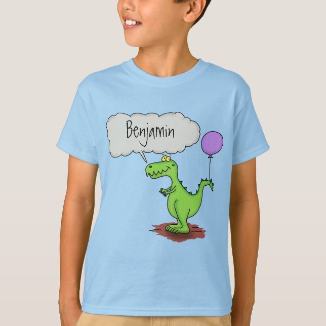 Camiseta Fogo giro em forma de cartoon verde e engraçado (Frente)