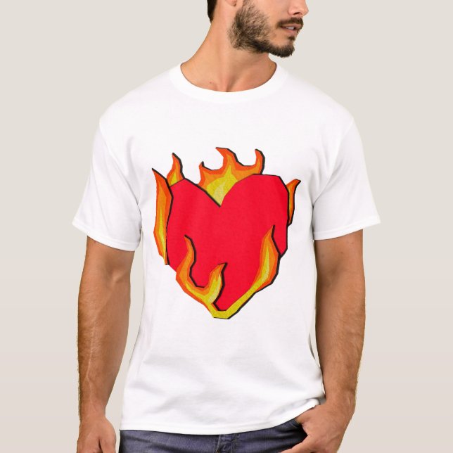 Camiseta Fogo no Coração (Frente)