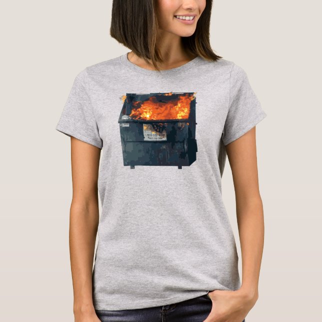 Camiseta Fogo no Lixo - bagunça engraçada (Frente)
