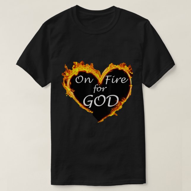 Camiseta Fogo por Deus (Frente do Design)