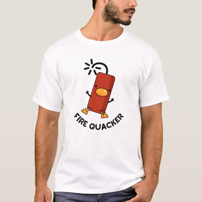 Camiseta Fogo Quacker Funny Fireworks (Frente)
