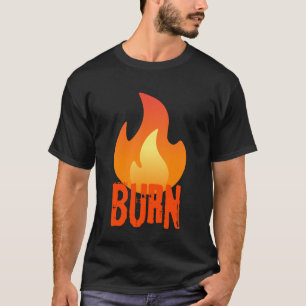 Camiseta fogo queima