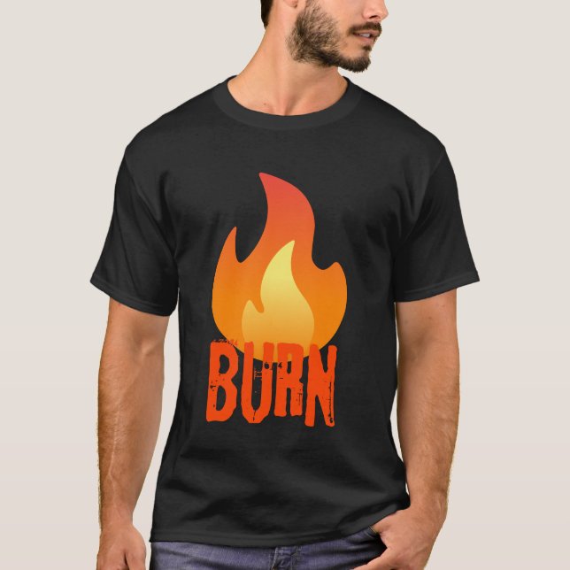 Camiseta fogo queima  (Frente)
