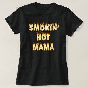 Camiseta Fogo quente da mamã do Mama dia das mães de Smok