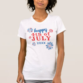 Camiseta Fogos de artifício 4 de julho