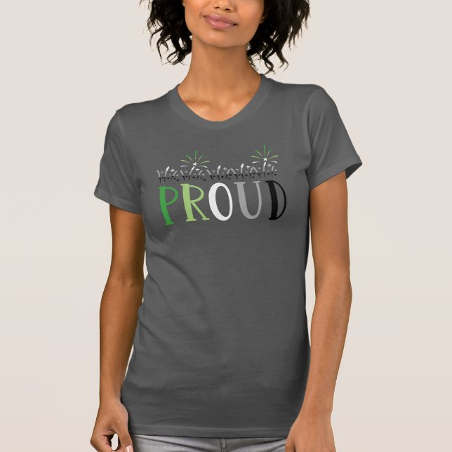Camiseta Fogos de artifício da PROUD Aromânticos (Frente)