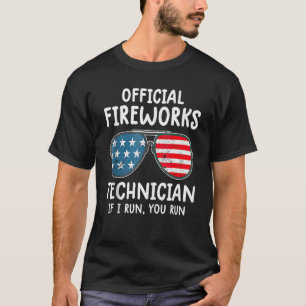 Camiseta fogos de artifício de 4 de julho para homens