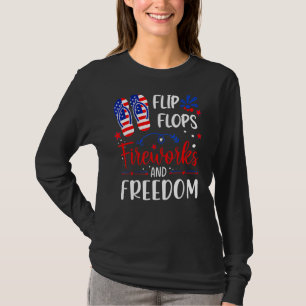 Camiseta Fogos De Artifício De chinelos E Liberdade 4 De Ju