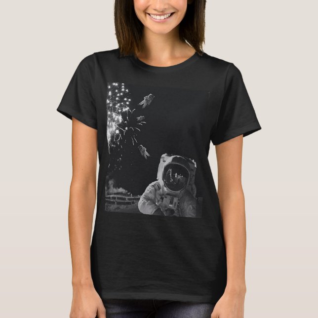 Camiseta Fogos de artifício do ano novo (Frente)