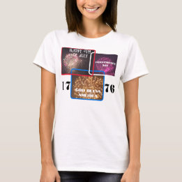 Camiseta Fogos de artifício do Dia da Independência do Quar