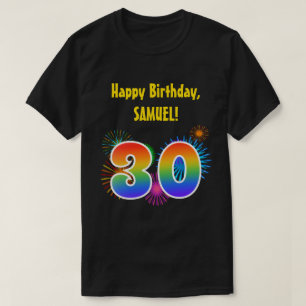 Camiseta Fogos-de-artifício do divertimento + Teste padrã